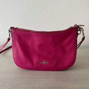 Pink coach crossbody purse